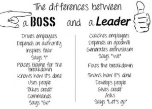 Boss vs Leader